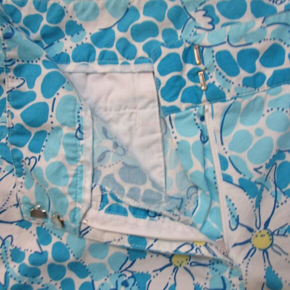 Lioness Leopard Ankle Crop Pant Blue Daisy Pockets - Picture 8 of 12